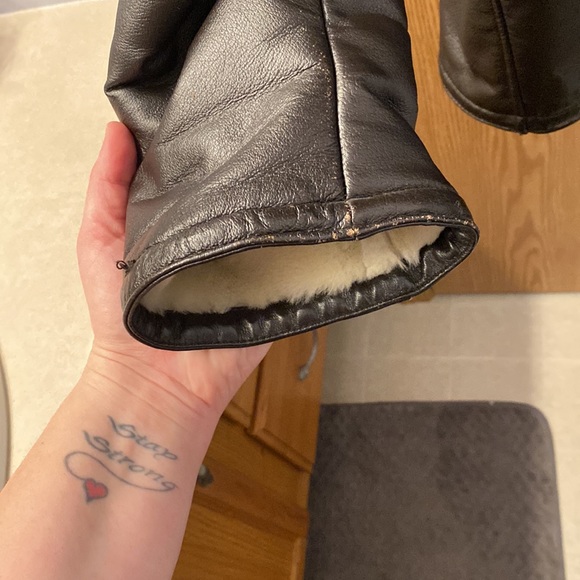 Wilsons Leather leather jacket with faux fur lining - Picture 4 of 12